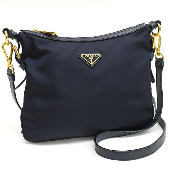 Prada Nylon Blue Navy Crossbody Triangle - Picture 1 of 8